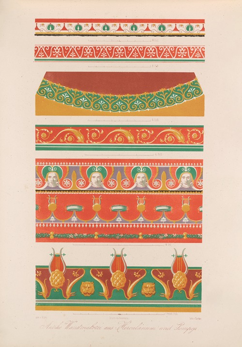 Ornamente aller klassischen Kunst-Epochen nach den Originalien in ihren eigenthümlichen Farben Pl.092