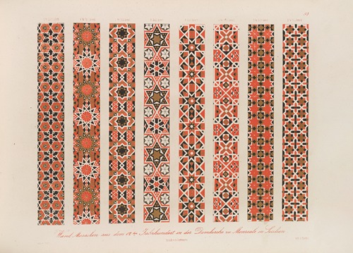 Ornamente aller klassischen Kunst-Epochen nach den Originalien in ihren eigenthümlichen Farben Pl.093