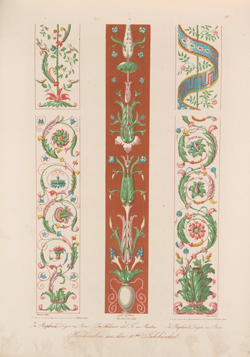 Ornamente aller klassischen Kunst-Epochen nach den Originalien in ihren eigenthümlichen Farben Pl.097