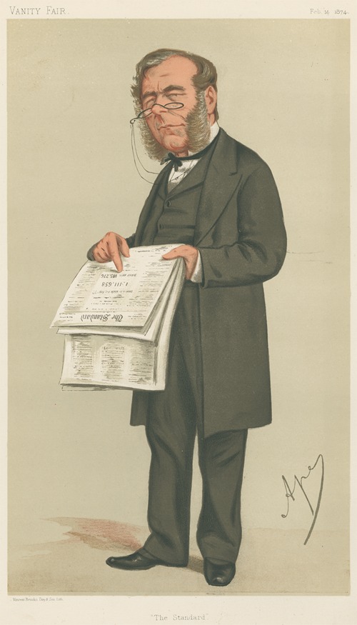 Newspapermen; ‘The Standard’, James Johnstone, February 14, 1874