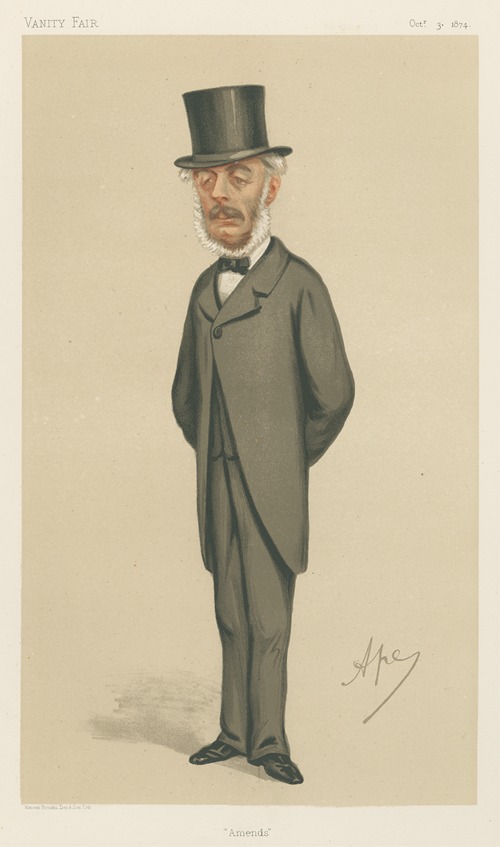 Politicians – ‘Amends’. The Rt. Hon. Stephen Cave. October 3, 1874