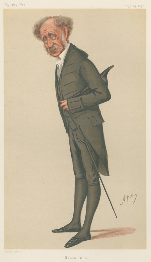 Politicians – ‘Black Rod’. Gen. The Rt. Hon. Sir William Thomas Knollys. 25 August 1877