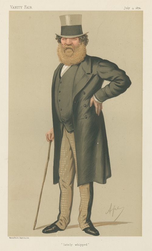 Politicians – ‘lately whipped’. Col. the Rt. Hon. Thomas Edward Taylor. 4 July 1874