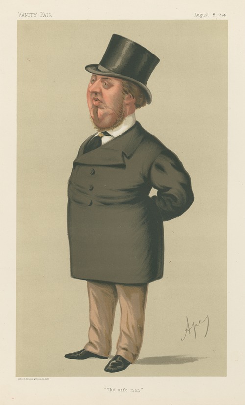Politicians – ‘The safe man’. The Rt. Hon. George Schlater- Booth. 8 August 1874