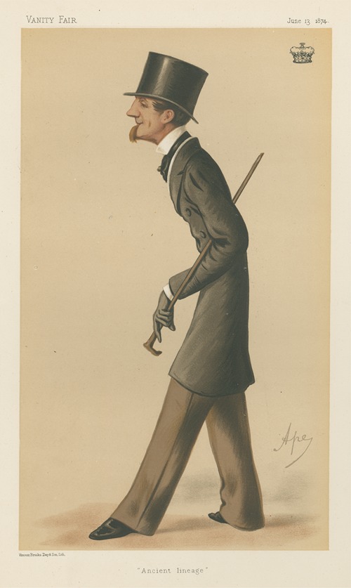 Politicians; ‘Ancient Lineage’, The Marquis of Bath, June 13, 1874