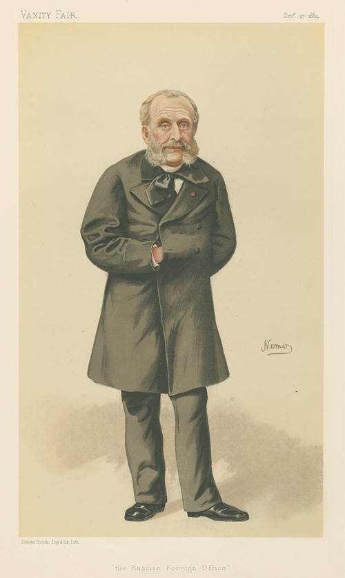 Vanity Fair: Politicians – ‘the Russian Foreign Office’. Monsieur de Giers. December 27, 1884