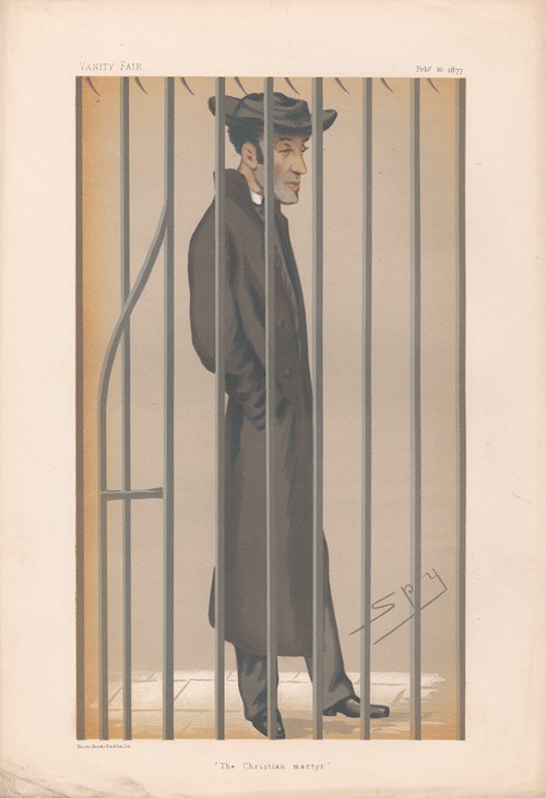 Clergy. ‘The Christian martyr’. Rev. Arthur Tooth. 10 February 1877