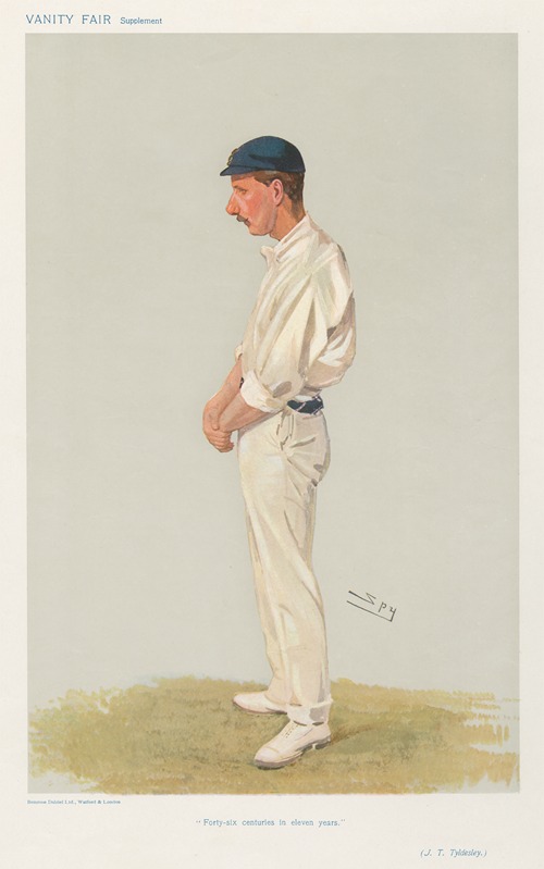 Cricket. ‘Forty-six centuries in eleven years’. J.T. Tyldesley. 8 August 1906