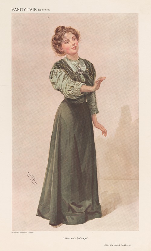 Ladies; ‘Women’s Suffrage’, Miss Christabel Pankhurst