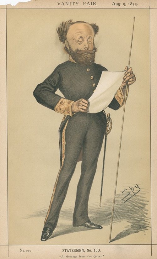 Politicians – ‘A message from the Queen’. The Rt. Hon. Lord Otho Augustus Fitzgerald. August 9, 1873