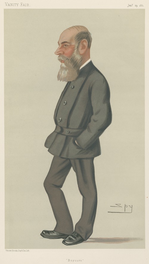 Politicians – ‘Boycott’. Mr. Charles Cunningham Boycott. January 29, 1881