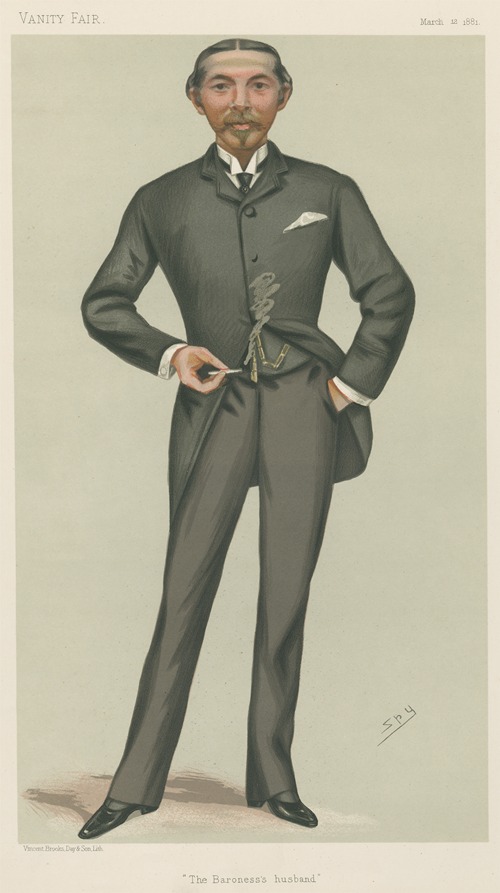 Politicians – ‘The BAroness’s Husband’. Mr. William Lehman Ashmead Burdett-Contts Barlett. March 12, 1881