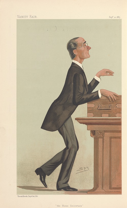 Politicians – ‘the Home Secretary’. The Rt. Hon. Henry Matthews. 10 September 1887