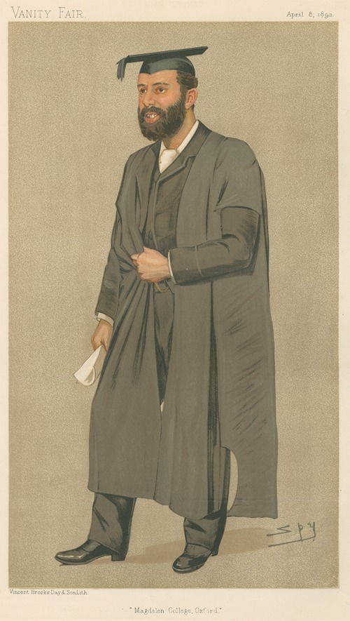 Teachers and Headmasters; ‘Magdelen College’, Mr. Thomas Herbert Warren, April 8, 1893