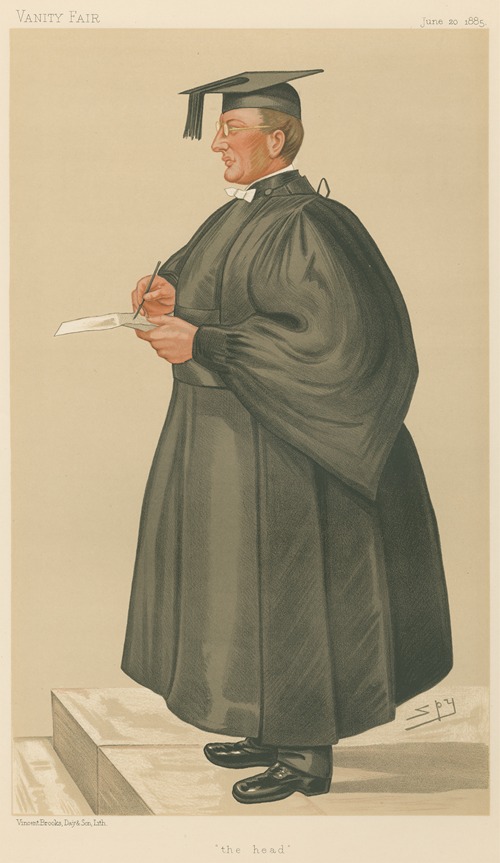 Teachers and Headmasters; ‘The Head’, The Reverand Edmond Warre, June 20, 1885