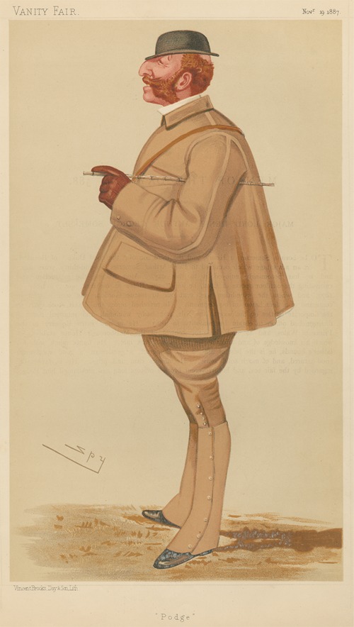 Turf Devotees; ‘Podge’, Major Lord Henry Arthur George Somerset, November 19, 1887