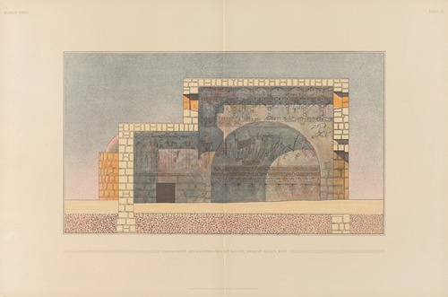 Ḳuṣejr ʻAmra; mit einer Karte von Arabia Petraea Pl.09