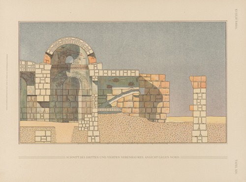 Ḳuṣejr ʻAmra; mit einer Karte von Arabia Petraea Pl.14