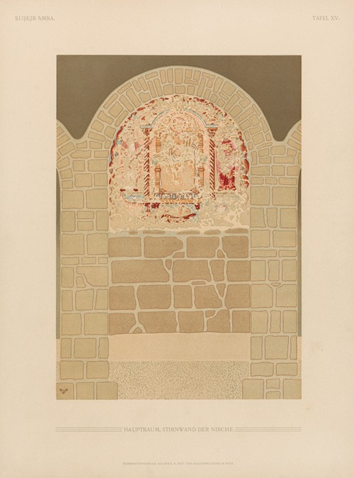 Ḳuṣejr ʻAmra; mit einer Karte von Arabia Petraea Pl.15