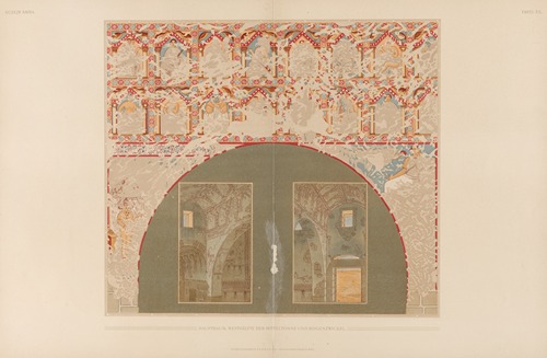 Ḳuṣejr ʻAmra; mit einer Karte von Arabia Petraea Pl.20