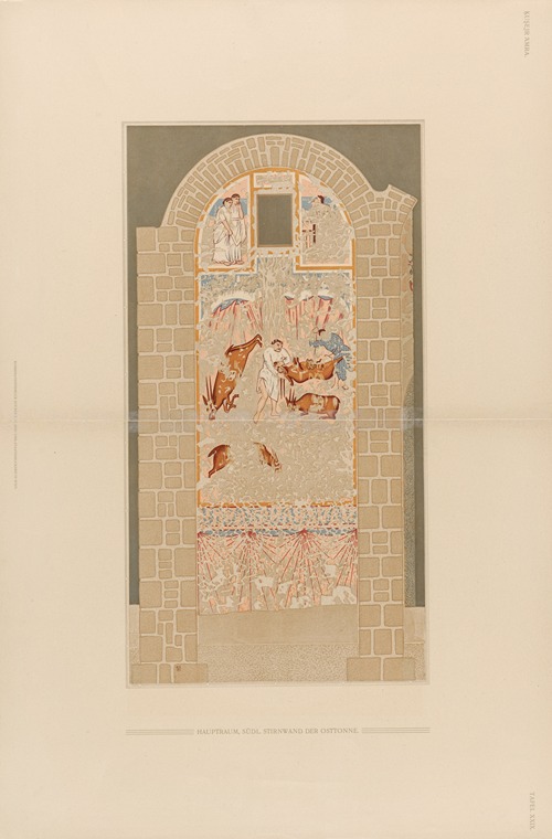 Ḳuṣejr ʻAmra; mit einer Karte von Arabia Petraea Pl.29