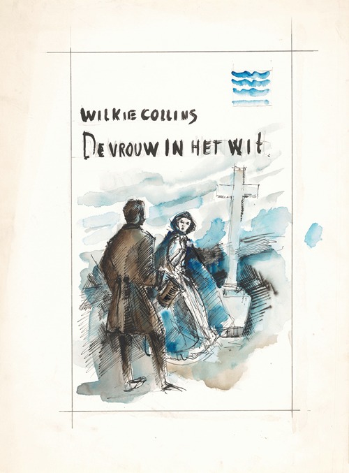 Bandontwerp voor; Wilkie Collins, De vrouw in het wit (The woman in white)