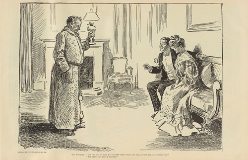 Old Moneybags; ‘Can you sit up with my daughter every night and still do your regular business, sir’