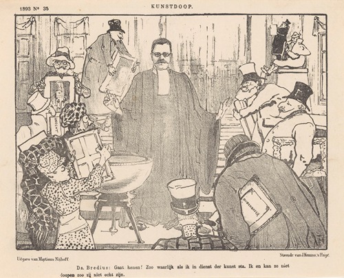 Spotprent over de kunsthistoricus Abraham Bredius