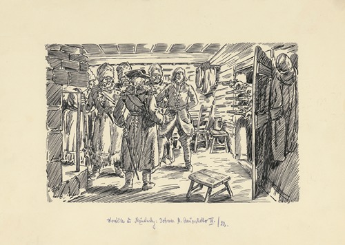 13. – Five Guns of Five Conspirators Aiming for Ataman and his Cossacks