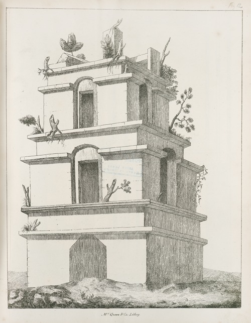 Stone tower with three floors