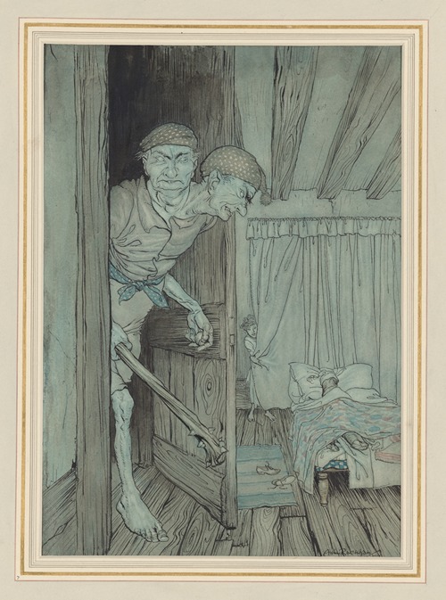 From the Allies’ fairy book. Jack the Giant Killer in the castle of the Welsh Giant