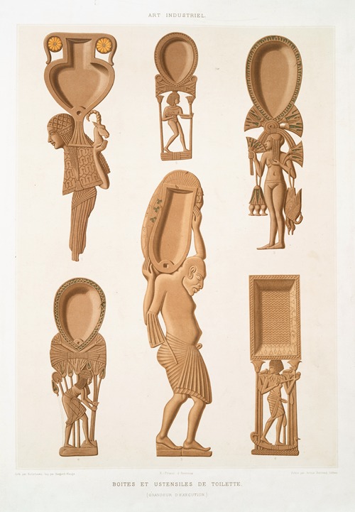 Art industriel; boites et ustensiles de toilette (grandeur d’exécution)