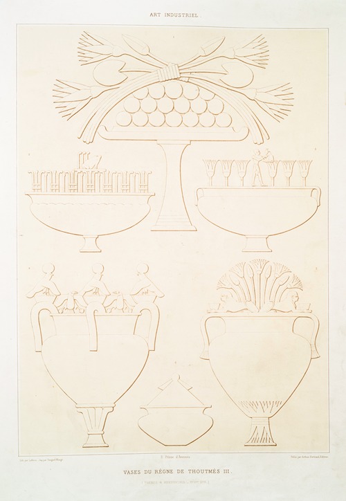 Art industriel; vases du règne de Thoutmès III (Thèbes & Hermonthis — XVIIIe. dyn.)