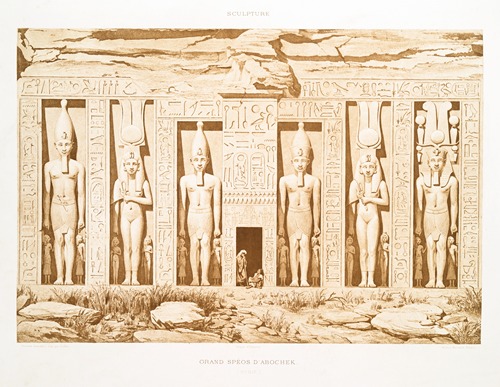 Sculpture; grand spéos d’Abochek (Nubie)
