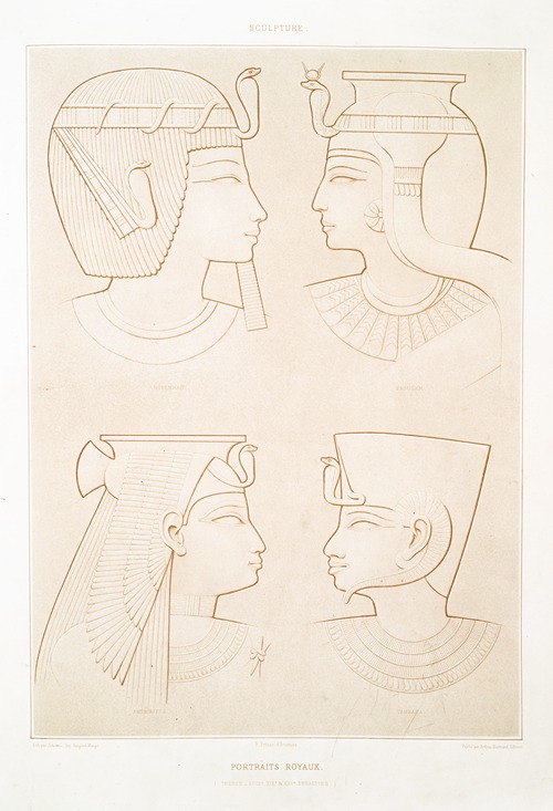 Sculpture; portraits royaux (Thèbes — XVIIIe. XIXe. & XXVe. Dynasties)