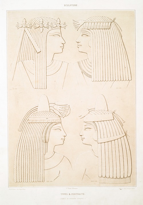 Sculpture; types & portraits (dames de diverses époques)