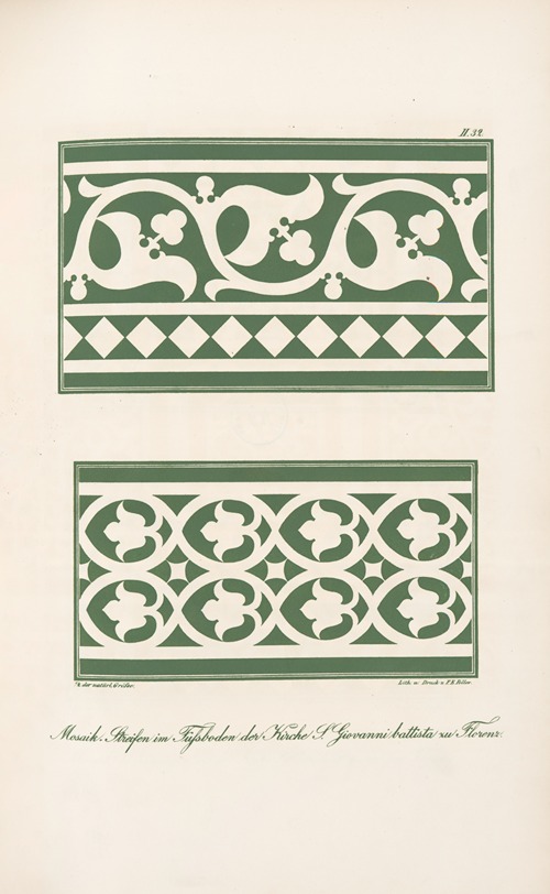 Mosaik-Fussböden in der Kirche S. Giovanni battista zu Florenz 2