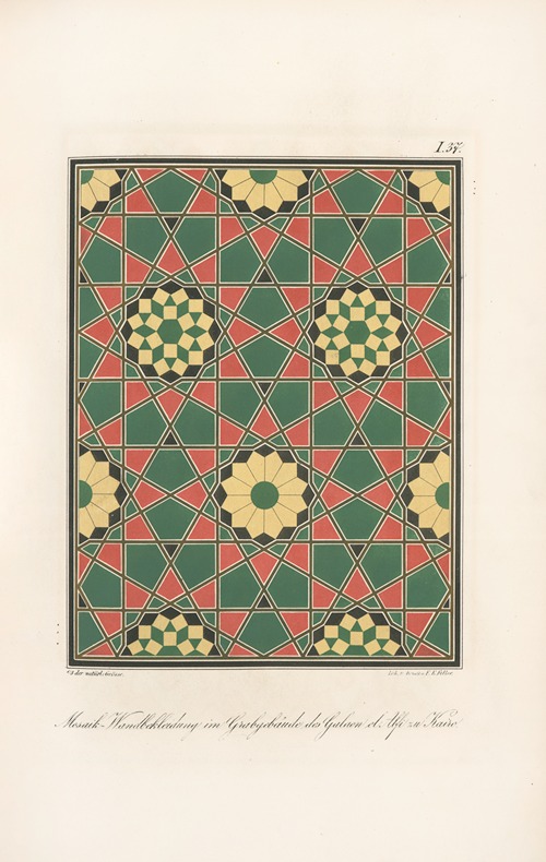 Mosaik-Wandbekleidung im Grabgebäude des Galaon el Alfi zu Kairo 2