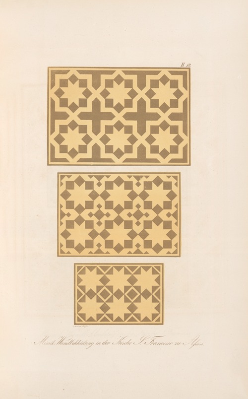 Mosaik-Wandbekleidung in der Kirche S. Francesco zu Assisi