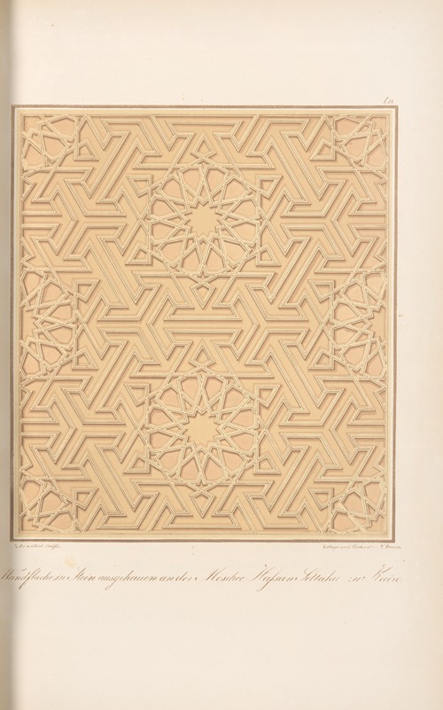 Wandfläche in Stein ausgehauen an der Moschee Hassan Settaha zu Kairo
