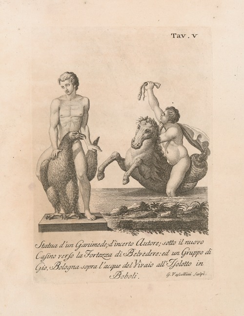 Statua d’un Ganimede; d’incerto Autore; sotto il nuovo Cafino verso la Fortezza di Belvedere