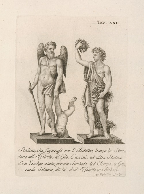 Statua, che figurasi per l’Autuno, lungo lo Stradone all’Isolotto; di Gio. Caccini