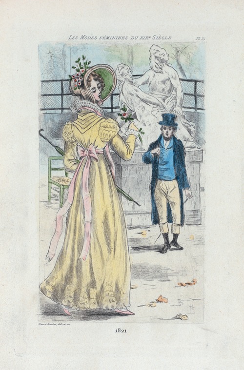 1821 [Women’s fashion in nineteenth-century Paris]