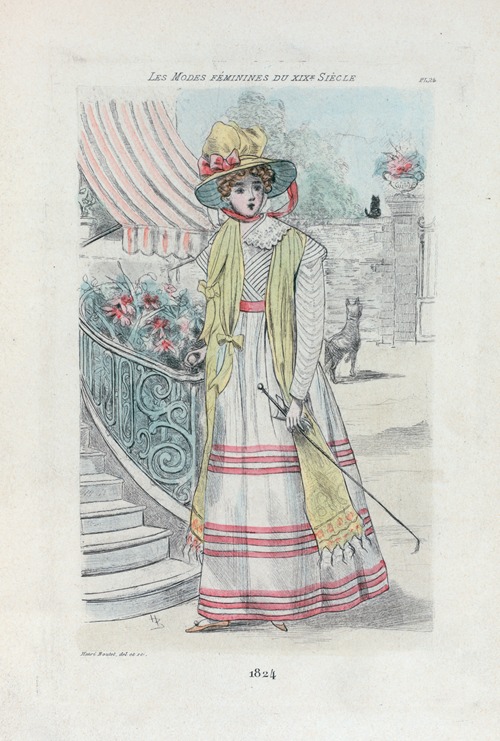 1824 [Women’s fashion in nineteenth-century Paris]