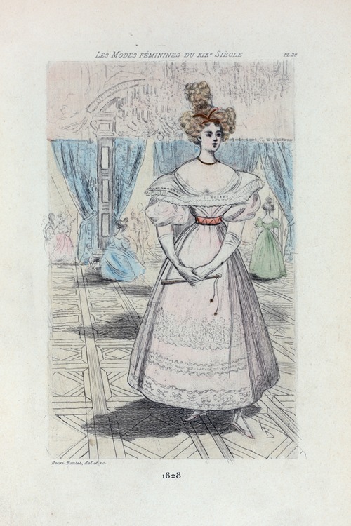 1828 [Women’s fashion in nineteenth-century Paris]