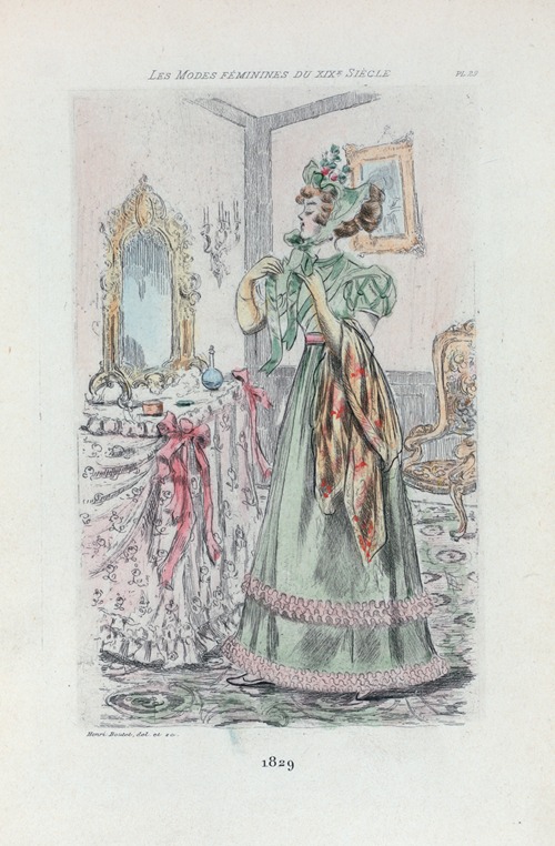 1829 [Women’s fashion in nineteenth-century Paris]
