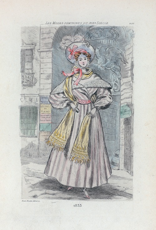 1833 [Women’s fashion in nineteenth-century Paris]