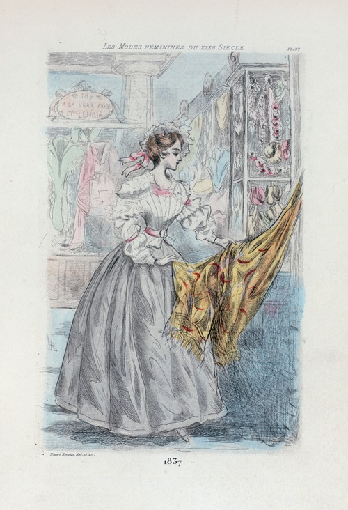 1837 [Women’s fashion in nineteenth-century Paris]