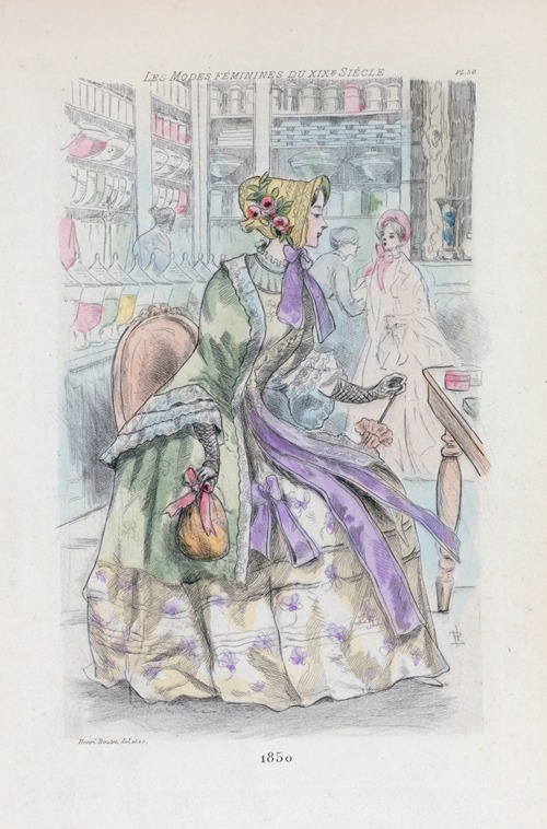 1850 [Women’s fashion in nineteenth-century Paris]