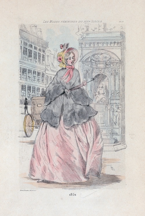 1851 [Women’s fashion in nineteenth-century Paris]